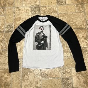 JEM Abe Lincoln skateboard long sleeve tee